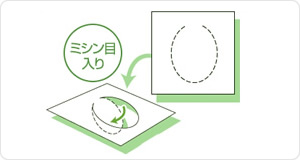 ミシン目入り